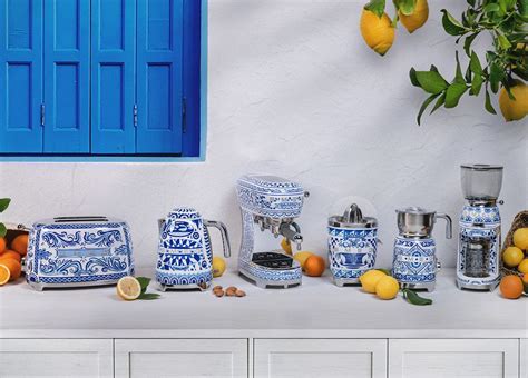 smeg dolce gabbana blu mediterraneo|Dolce & Gabbana refrigerator.